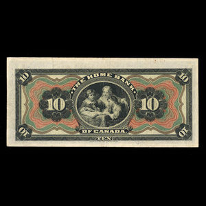 Canada, Home Bank of Canada, 10 dollars : March 1, 1920