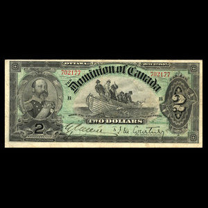 Canada, Dominion of Canada, 2 dollars : July 2, 1897