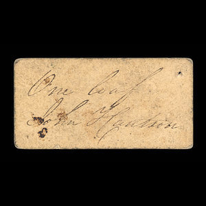 Canada, John Hantson, 1 loaf, bread : 1838