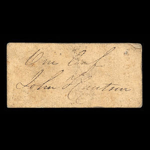 Canada, John Hantson, 1 loaf, bread : 1838