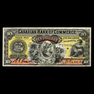 Canada, Canadian Bank of Commerce, 10 dollars : January 8, 1907