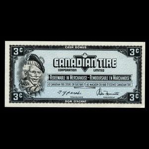 Canada, Canadian Tire Corporation Ltd., 3 cents : 1974