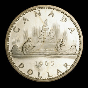 Canada, Elizabeth II, 1 dollar : 1965