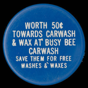 Canada, Busy Bee Car Wash, 50 cents : 1975