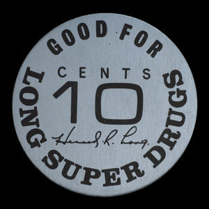 Canada, Long Super Drugs, 10 cents : 1968