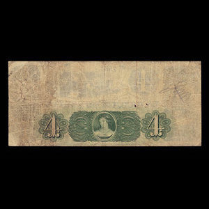 Canada, Banque du Peuple (People's Bank), 4 dollars : May 2, 1870