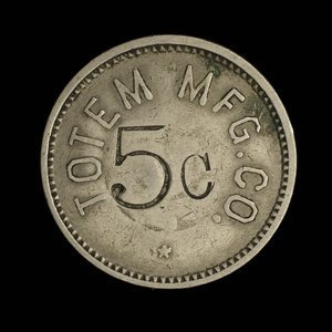 Canada, Totem Mfg. Co., 5 cents : 1928