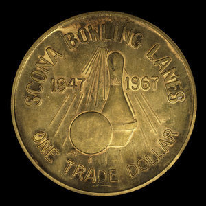 Canada, Scona Bowling Lanes, 1 dollar : 1967