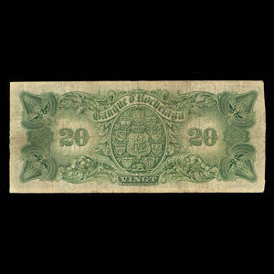 Canada, Banque d'Hochelaga, 20 dollars : January 1, 1914