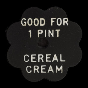 Canada, Palm Dairies Ltd., 1 pint, cereal cream : 1982