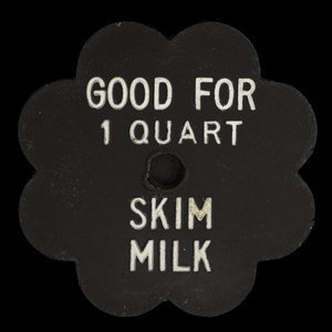 Canada, Palm Dairies Ltd., 1 quart, skim milk : 1967