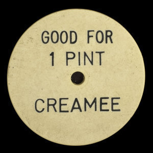 Canada, Union Milk Co. Ltd., 1 pint, creamee :