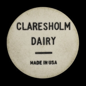 Canada, Claresholm Dairy, 1/2 gallon, homo milk : 1969