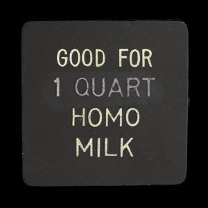 Canada, New Coaldale Cheese Factory, 1 quart, homo milk : 1953