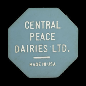 Canada, Central Peace Dairies Ltd., 1 quart, 2% milk : May 1, 1975