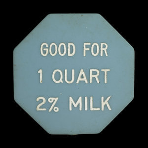 Canada, Central Peace Dairies Ltd., 1 quart, 2% milk : May 1, 1975