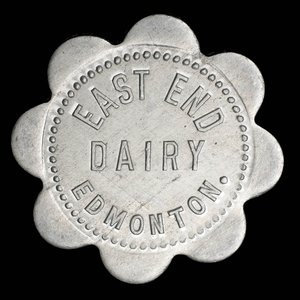 Canada, East End Dairy, 1 pint, milk : 1913