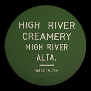 Canada, High River Creamery, 1 quart, homo milk : 1952