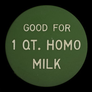 Canada, High River Creamery, 1 quart, homo milk : 1952