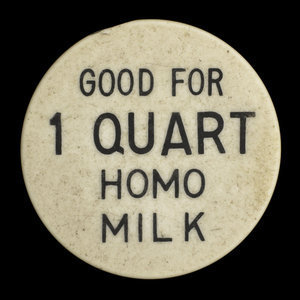 Canada, Crystal Dairy Ltd., 1 quart, homo milk :