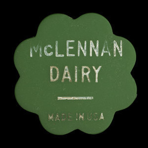 Canada, McLennan Dairy, 1 quart, milk :