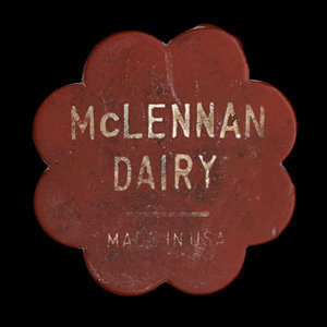 Canada, McLennan Dairy, 1 pint, milk :