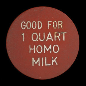 Canada, Mountain View Dairy, 1 quart, homo milk : 1960