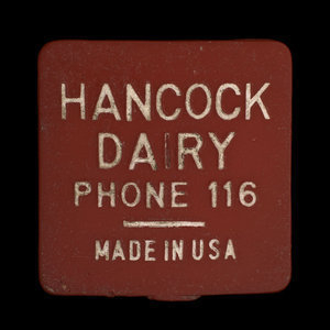 Canada, Hancock Dairy, 1 quart, milk : 1953