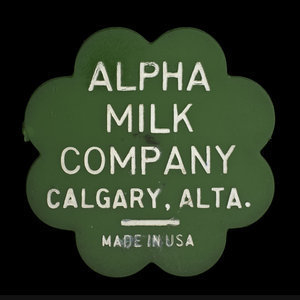 Canada, Alpha Milk Co., 1/2 gallon, 2% milk :