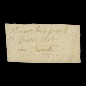 Canada, Pierre Dumoulin, 3 loaves, bread : January 15, 1795