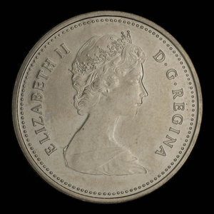 Canada, Elizabeth II, 25 cents : 1981