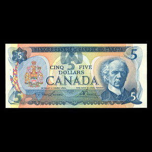 Canada, Bank of Canada, 5 dollars : 1979