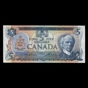 Canada, Bank of Canada, 5 dollars : 1979