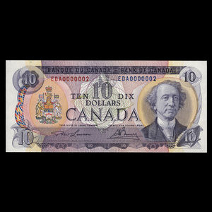 Canada, Bank of Canada, 10 dollars : 1971