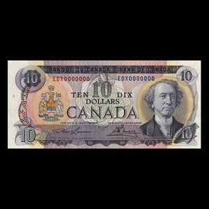 Canada, Bank of Canada, 10 dollars : 1971