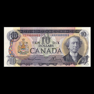 Canada, Bank of Canada, 10 dollars : 1971