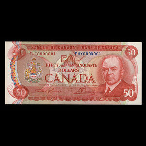 Canada, Bank of Canada, 50 dollars : 1975