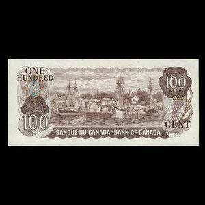 Canada, Bank of Canada, 100 dollars : 1975