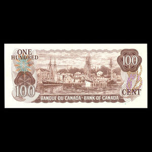 Canada, Bank of Canada, 100 dollars : 1975