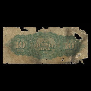 Canada, Quebec Bank, 10 dollars : January 2, 1863