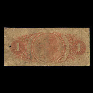 Canada, Bank of Toronto (The), 1 dollar : July 3, 1856