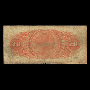 Canada, Bank of Toronto (The), 20 dollars : July 1, 1887