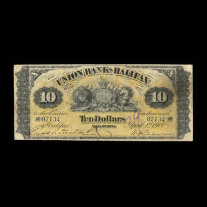 Canada, Union Bank of Halifax, 10 dollars : April 1, 1900