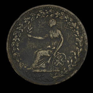 Canada, unknown, 1/2 penny : 1814