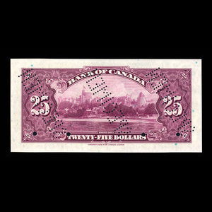 Canada, Bank of Canada, 25 dollars : May 6, 1935