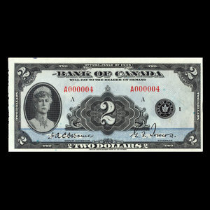 Canada, Bank of Canada, 2 dollars : 1935