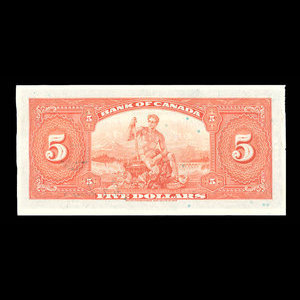 Canada, Bank of Canada, 5 dollars : 1935