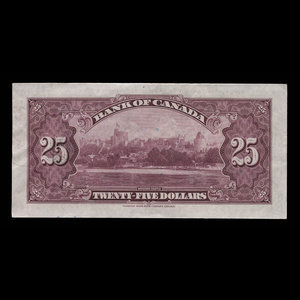 Canada, Bank of Canada, 25 dollars : May 6, 1935