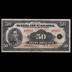 Canada, Bank of Canada, 50 dollars : 1935