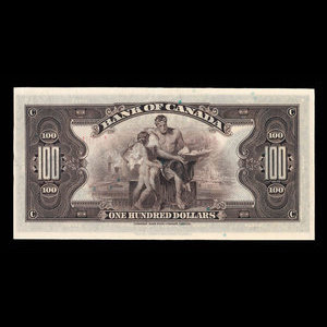 Canada, Bank of Canada, 100 dollars : 1935